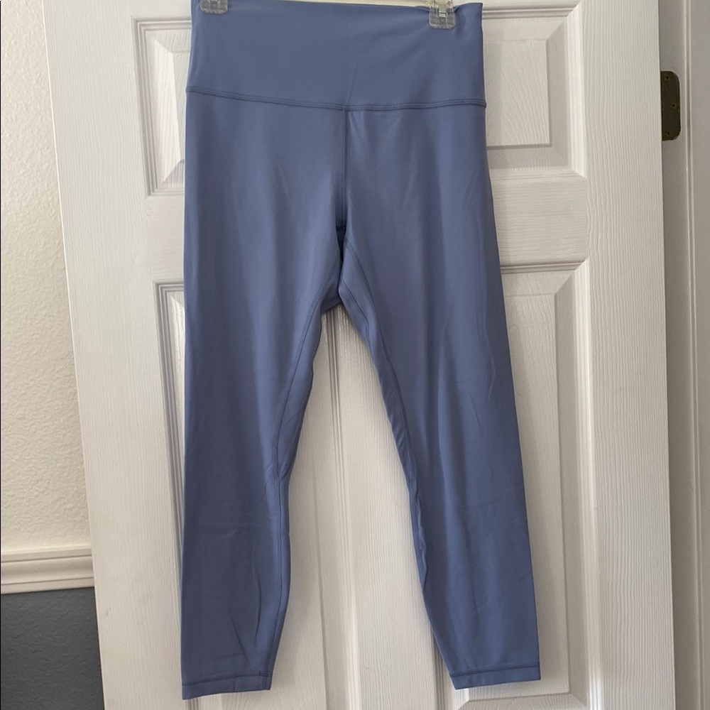 Lulu Lemon High-Waisted Blue Leggings